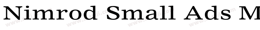 Nimrod Small Ads MT字体转换